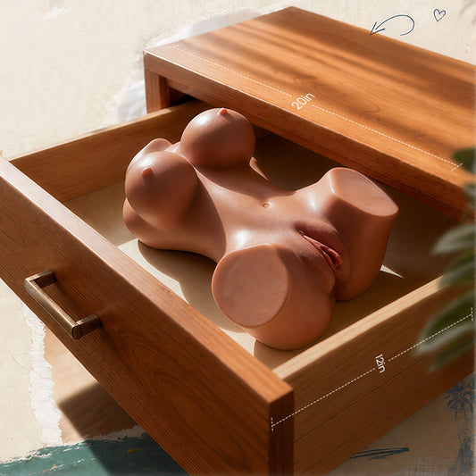 【Callie】 2,7 KG 3 EM 1 Boneca de sexo realista estilo cachorrinho marrom pré-venda