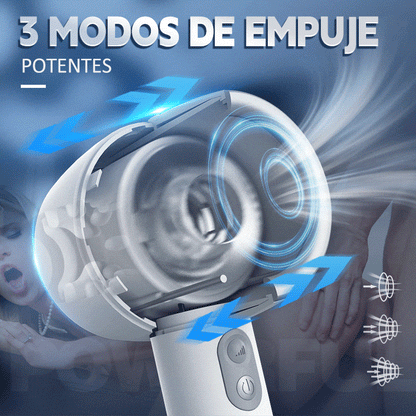 Hardy - Masturbador de mano telescópico automático con 3 frecuencias