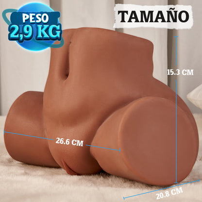 Sara Harlow - Masturbador masculino marrón con piernas cruzadas y caderas altas, 2,9 kg