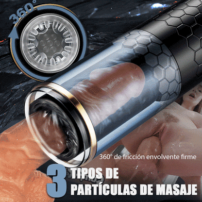 Vaso Masturbador Eléctrico Giratorio 6 Frecuencias 3 Velocidades DAOKE