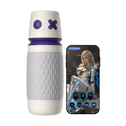 【Lubricación gratuita incluida】NOVA-Mate Mecánico 3 Chupar 4 Vibrar APP Controlado Masturbador masculino