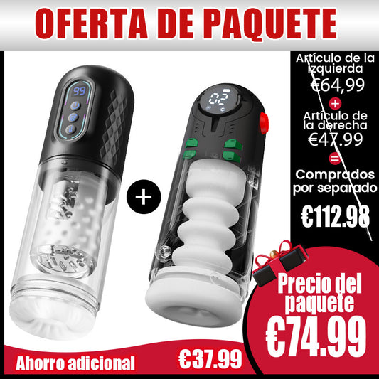 ¡Súper Doble Sorpresa! Masturbador + Masturbador Oferta Combinada Limitada, ahorra 37,99 €!