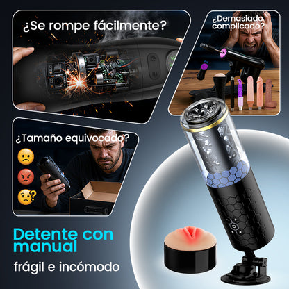 STORM - Empujes Intensos y Rotación Manos Libres Profundidad 6.10 Pulgadas Masturbador