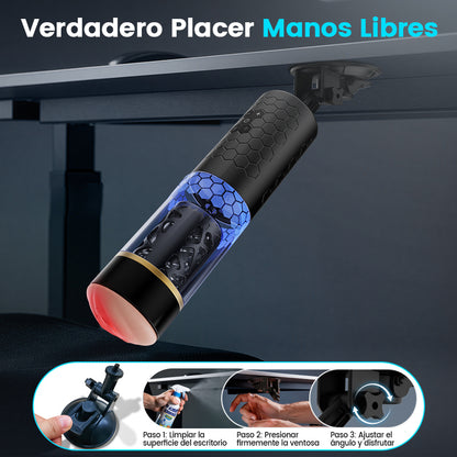 STORM - Empujes Intensos y Rotación Manos Libres Profundidad 6.10 Pulgadas Masturbador