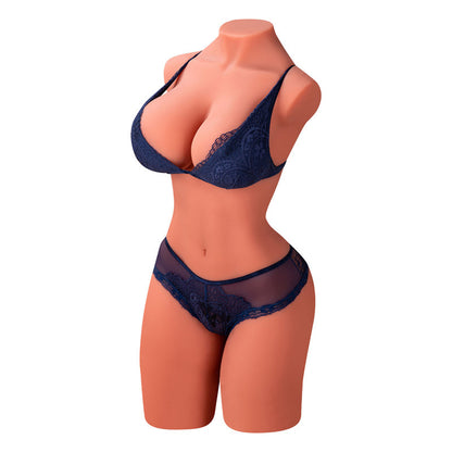 Catherine-beach supermodelo pechos grandes muñeca sexual sexy de medio cuerpo de doble canal