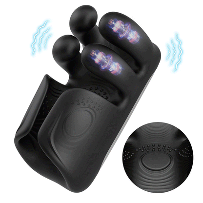 Vibrador Automático para el Pene con 10 Dedos para Masaje Terapéutico