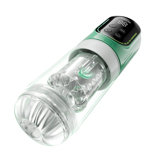 Heaven - Masturbador Automático 5 en 1 Rotación Empuje Succión Vibración Licking Stroker