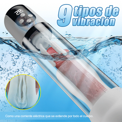 Wave - 5 Modos de Succión 9 Modos de Vibración Succión por Vacío Masajeador de Glande Bomba de Pene