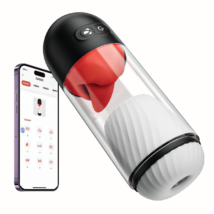 Sexoral-Banshee-Masturbador  4 en 1，Removible，9Giro 9Vibración，IPX7