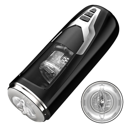 Black Knight Masturbators Automatisk Teleskopisk + Roterande Extreme Motor