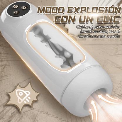 Skyline - Masturbador masculino con 10 vibraciones de succión, activación con un solo botón, masaje multipunto controlado por aplicación