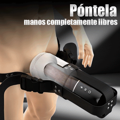 Taza portátil de masturbación vocal con 7 impulsos y calentamiento vibratorio