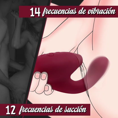 Womanizer Insideout – Vibrador de succión del punto G, diseño ergonómico, rojo