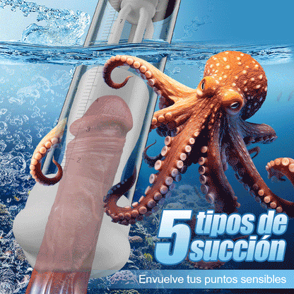 Wave - 5 Modos de Succión 9 Modos de Vibración Succión por Vacío Masajeador de Glande Bomba de Pene