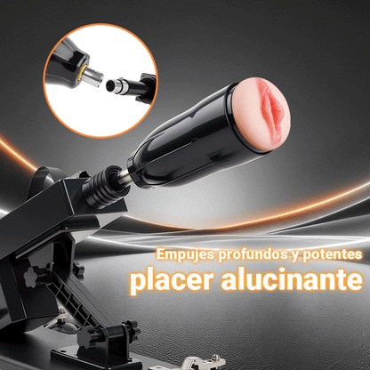 DualStorm - Masturbador Masculino Automático de Doble Entrada con Empuje Realista