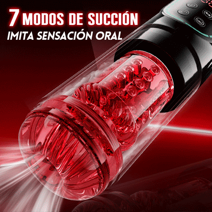 Cinder – Stroker de felación con empuje, rotación, succión, vibración y lamido