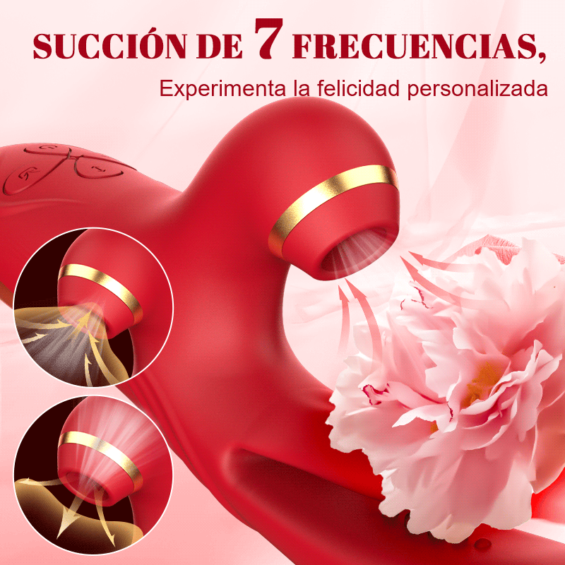 Reverie - 3 Empuje y vibración 7 Chupar 10 Golpecitos Punto G Vibrador