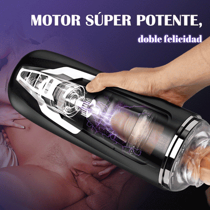 Black Knight Masturbators Automatisk Teleskopisk + Roterande Extreme Motor