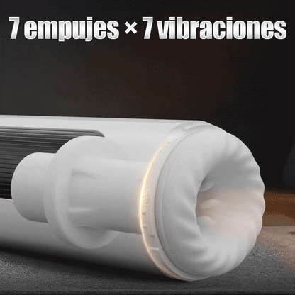 Taza portátil de masturbación vocal con 7 impulsos y calentamiento vibratorio
