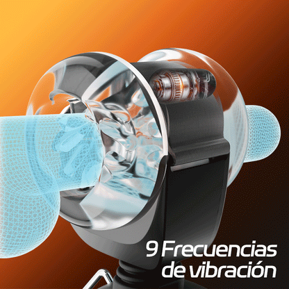 【Oferta relámpago: 30% DTO】Hazel - Masturbador Masculino Strap-On de Cintura Manos Libres con 9 Vibraciones, Balanceo y Empuje