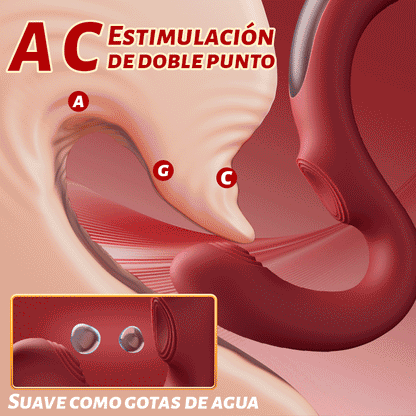 Varita mágica —— Vibración y percusión de 9 frecuencias, vibrador de diseño ergonómico