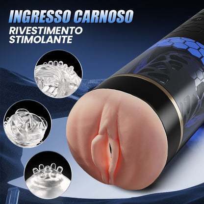 Vaso Masturbador Eléctrico Giratorio 6 Frecuencias 3 Velocidades DAOKE