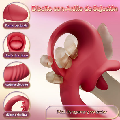 Posy – Vibrador Clitoriano Upgrade 2.0 con Función de Lamer y Estimulación del Punto G para Parejas