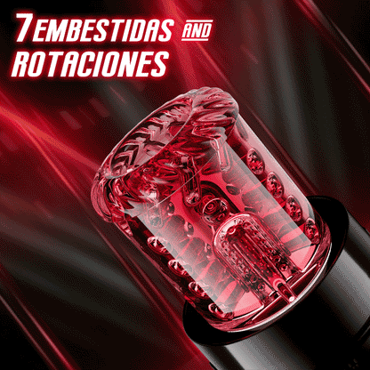 Cinder – Stroker de felación con empuje, rotación, succión, vibración y lamido