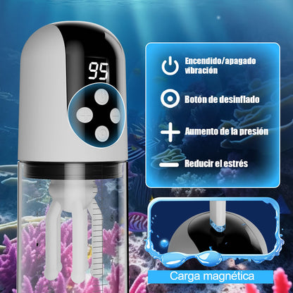 Wave - 5 Modos de Succión 9 Modos de Vibración Succión por Vacío Masajeador de Glande Bomba de Pene