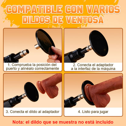 Kai - Máquina sexual manos libres con soporte para teléfono y adaptador de ventosa