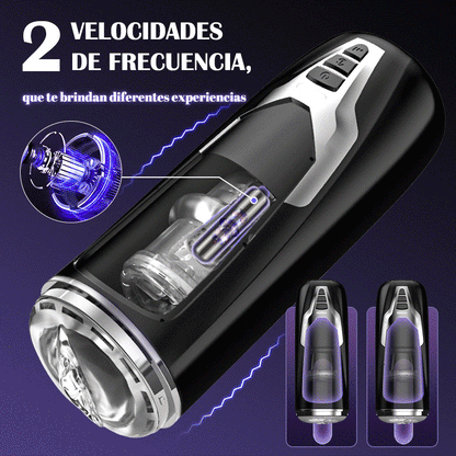 Black Knight Masturbators Automatisk Teleskopisk + Roterande Extreme Motor