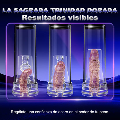 【HET】 Turbomotorer 2 I 1 elektrisk onanist och penispump 6 suglägen mattsvart textur YINGJUE