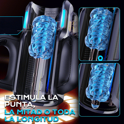 【Envío gratis】LETEN 10 Potente masturbador con motor de alta velocidad y soporte para teléfono