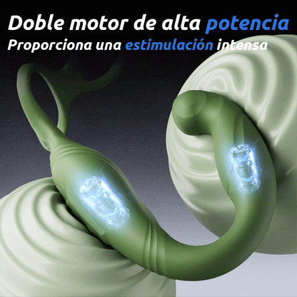 【Serie de Silicona Pro-Safety】Masajeador de próstata vibratorio para parejas y placer gay