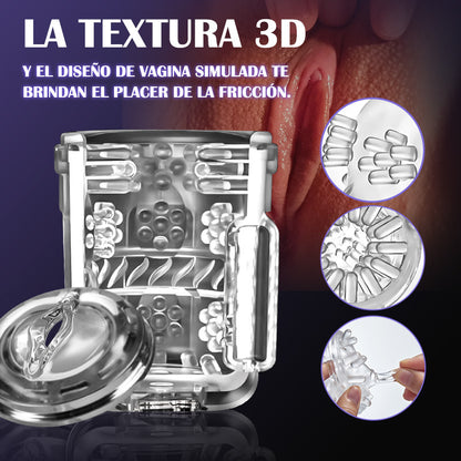 Black Knight Masturbators Automatisk Teleskopisk + Roterande Extreme Motor