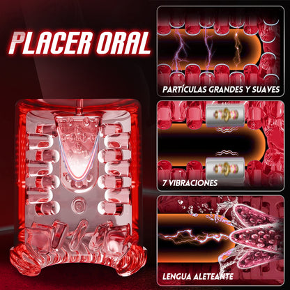 Cinder – Stroker de felación con empuje, rotación, succión, vibración y lamido