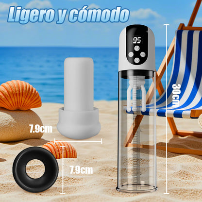 Wave - 5 Modos de Succión 9 Modos de Vibración Succión por Vacío Masajeador de Glande Bomba de Pene