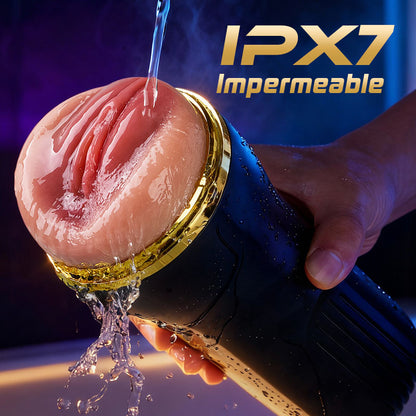 【Los más vendidos del Viernes Negro】5 Chupar 10 Vibrador Vagina Simulada Entrada Masturbación Masculina Copas