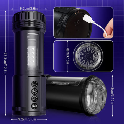 【Envío gratis】Eder 5 Chupar 5 Telescópico 10 Vibrador Sexo Oral Copa de Masturbación