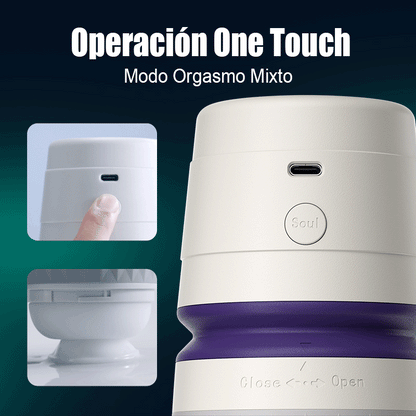 【Lubricación gratuita incluida】NOVA-Mate Mecánico 3 Chupar 4 Vibrar APP Controlado Masturbador masculino