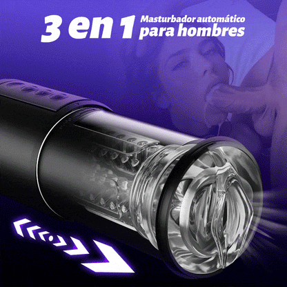 【Envío gratis】Eder 5 Chupar 5 Telescópico 10 Vibrador Sexo Oral Copa de Masturbación