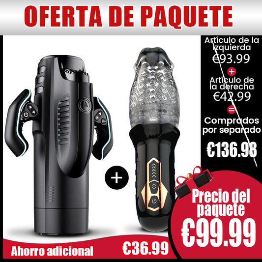 ¡Súper Doble Sorpresa! Masturbador + Masturbador Oferta Combinada Limitada, ahorra 36,99 €!