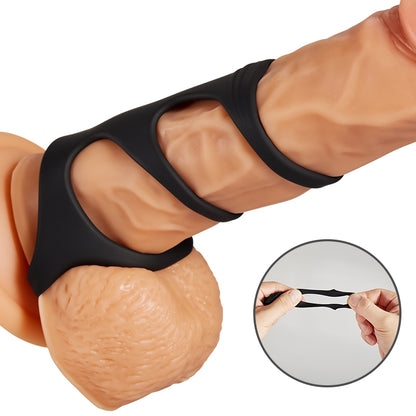 Anillo de pene cuádruple para larga duración